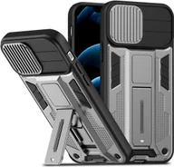 Etui i futerały do telefonów - Etui König Design kompatybilne z Apple iPhone 12 plastikowe miękkie etui na telefon - Etui na telefon komórkowy srebrne - miniaturka - grafika 1