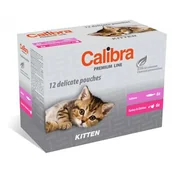 Mokra karma dla kotów - Calibra Kitten cat 12 x 100 g - karma w saszetkach dla kociąt - miniaturka - grafika 1