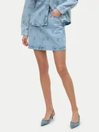 Spódnice - Vero Moda Spódnica jeansowa Tessa 10326888 Niebieski Regular Fit - miniaturka - grafika 1