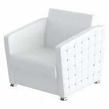 GLAMOUR Fotel do poczekalni Rodzaj obicia: Skaj Exclusive - Meble kosmetyczne - miniaturka - grafika 2