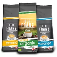 Kawa - Der-Franz Kawa mielona, Zestaw 3 x 500 g, (1 x Crema, 1 x Melange, 1 x Crema Organiczna) - miniaturka - grafika 1