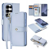 Etui i futerały do telefonów - Etui do Samsung Galaxy S25 Ultra Dux Ducis Lawa Skórzane MagSafe Niebieskie - miniaturka - grafika 1