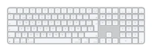 Apple Magic klawiatura Uniwersalne USB + Bluetooth QWERTY Hiszpański Biały MXK73Y/A - Klawiatury - miniaturka - grafika 1
