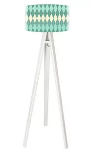 Macodesign Lampa podłogowa Turkusowe romby tripod-foto-243p-w, 60 W - Lampy stojące - miniaturka - grafika 2