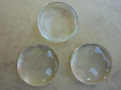 Półfabrykaty do biżuterii - [01635b] Kaboszon szklany okrągły 35mm gat.II - miniaturka - grafika 1