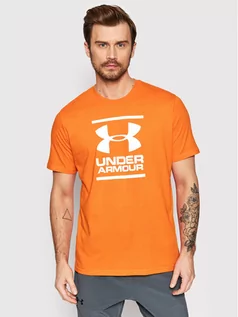 Koszulki męskie - Under Armour T-Shirt Foundation 1326849 Pomarańczowy Relaxed Fit - grafika 1
