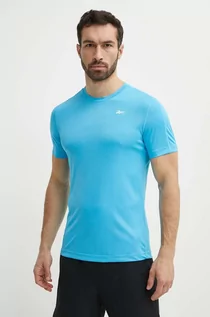 Koszulki męskie - Reebok t-shirt treningowy Tech kolor niebieski gładki 100076454 - grafika 1