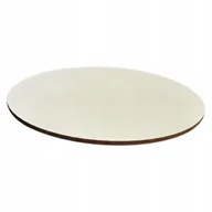 Dodatki do ciast w proszku - PODKŁAD POD TORT BIAŁY 26 cm HDF OKRĄGŁY CIENKI - miniaturka - grafika 1
