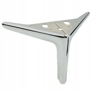 Noga meblowa Kotwica Elegant srebrna 12 cm metalowa chromowana nóżka - Meble modułowe i akcesoria - miniaturka - grafika 1