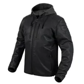 Odzież motocyklowa - REBELHORN Impala skórzana kurtka motocyklowa, certyfikowane ochraniacze na łokcie i ramiona, odpinany kaptur, perforowany wariant - miniaturka - grafika 1