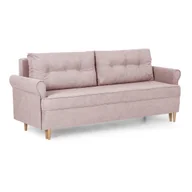 Sofy i kanapy - Kanapa sofa 3 os z funkcją spania ELITE różowa - miniaturka - grafika 1