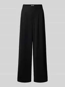 Spodnie damskie - Spodnie z szerokimi nogawkami z elastycznym paskiem model 'CHRISTINA' - miniaturka - grafika 1