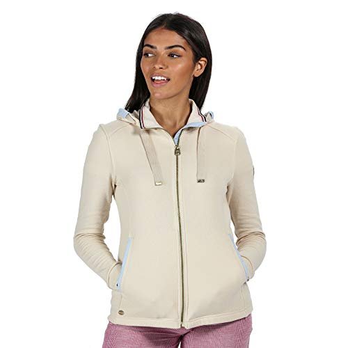 Regatta Damska bluza z kapturem Ramana Coolweave bawełniany polar, lekka wanilia, 18