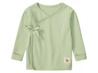 Bluzki dla niemowląt - lupilu® Bluza zawijana niemowlęca z biobawełny (Miętowy, 86/92) - miniaturka - grafika 1