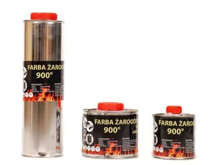 Lakier Farba Żaroodporna Do Kominka/Pieca Grafitowa 0.25L - Gadżety do domu - miniaturka - grafika 1