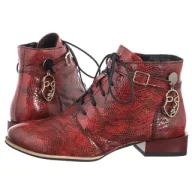 Botki damskie - Botki Czerwone 5743A-08/00-8 (MA1273-a) Maciejka - miniaturka - grafika 1