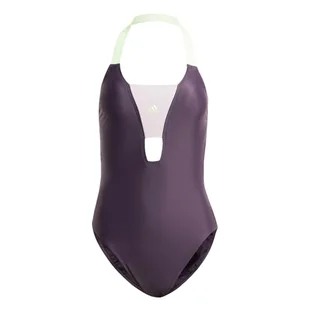 adidas Damski strój kąpielowy z kolorowymi blokami, czarny 112 cm, Czarny, 116 - Stroje kąpielowe - miniaturka - grafika 1