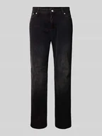 Spodnie męskie - Jeansy z poszerzaną nogawką z czystej bawełny model ‘GIBB’ - miniaturka - grafika 1