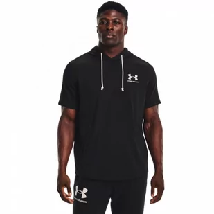 Męska bluza dresowa UNDER ARMOUR UA RIVAL TERRY LC SS HD - czarna - Bluzy sportowe męskie - miniaturka - grafika 1
