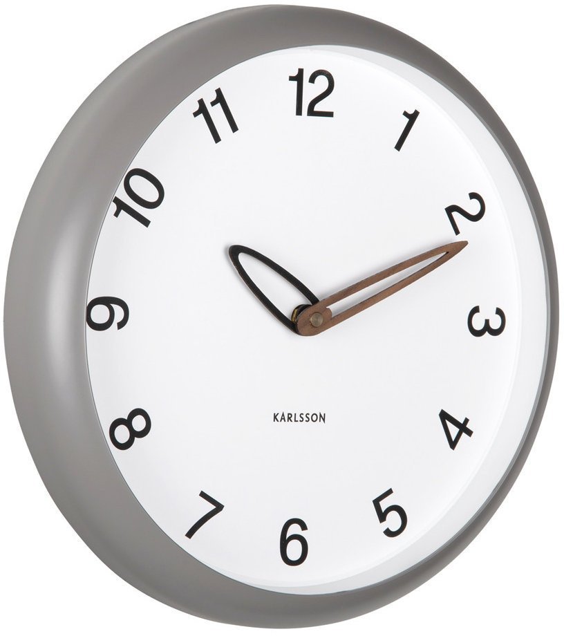 Zegar Karlsson KA6043GY szary 30 cm Bella .