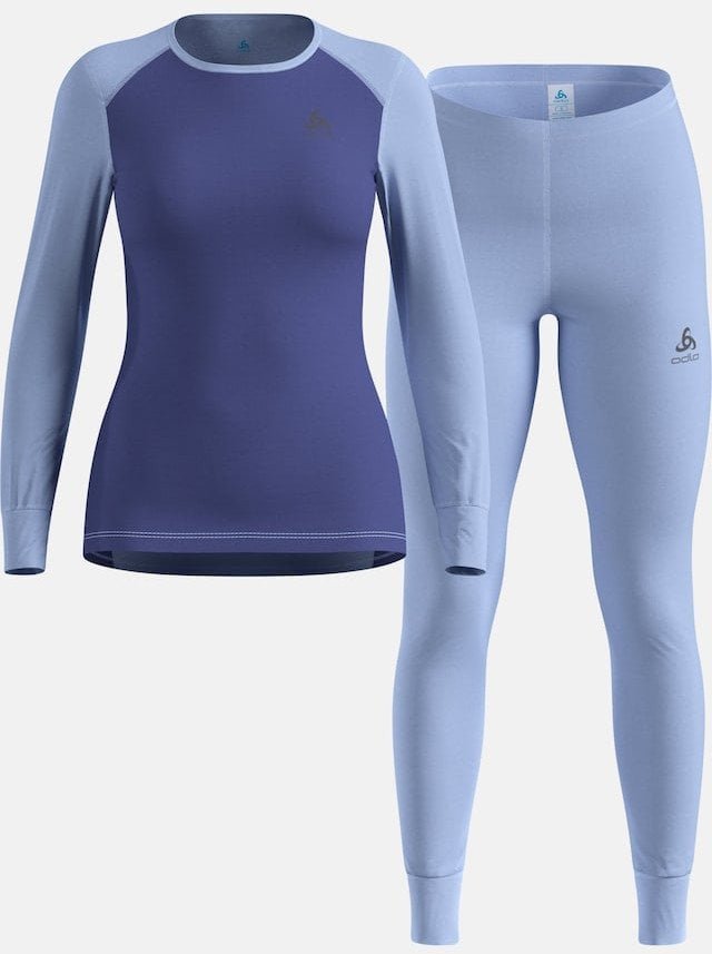Bielizna termoaktywna - zestaw Odlo Set ACTIVE WARM Special Set roz. S Granatowa