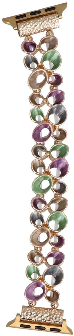 GlacierX bransoleta do smartwatcha Gleam Drops Stretch Bracelet Dark Orchid do Apple Watch 38/40/41mm Wielokolorowa