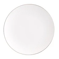 Talerze - Talerz płytki porcelanowy Alessia 25 cm beżowy - miniaturka - grafika 1