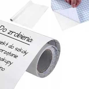 Tablica samoprzylepna na ścianę, suchościeralna - biała - Tablice i flipcharty - miniaturka - grafika 1
