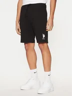 Spodenki damskie - U.S. Polo Assn. Szorty sportowe MUP3355 Czarny Regular Fit - miniaturka - grafika 1