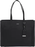 Torebki damskie - Calvin Klein Damski MUST MEDIUM SHOPPER W/KIESZENIE, Ck Czarny, Ck czarny - miniaturka - grafika 1