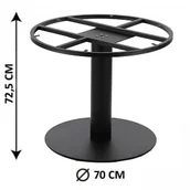 Meble modułowe i akcesoria - Podstawa stolika SH-3012-1/B, fi 70 cm, do dużego blatu (stelaż stolika) - miniaturka - grafika 1