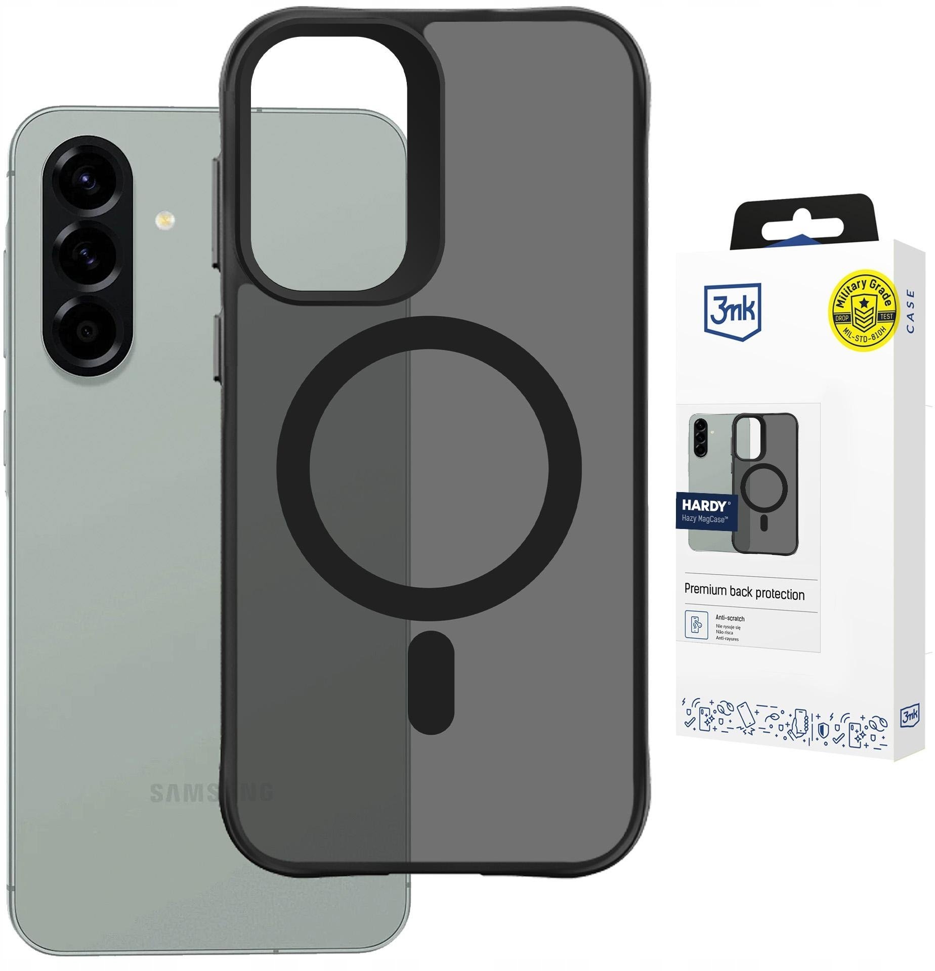 3MK Samsung Galaxy A36/A56 - 3mk Hardy Hazy MagCase Black