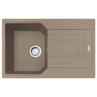 Zlewozmywaki - Franke Urban UBG 611-78 GSC Zlewozmywak granitowy jednokomorowy 78x50 cm cappuccino 114.0687.271 - miniaturka - grafika 1