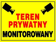 Akcesoria BHP - Zi-51  Znak Tablica  Teren Prywatny Monitorowany - miniaturka - grafika 1