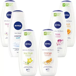 NIVEA Zestaw damskich żeli pod prysznic 6 x 500ml - Kosmetyki do kąpieli - miniaturka - grafika 1