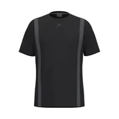 Koszulki męskie - HEAD Club 25 Tech T-Shirt Men, czarny - miniaturka - grafika 1