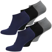 Skarpetki męskie - Stopki Męskie Krótkie Skarpetki Bambusowe 3 Pary Mix Kolorów Odprowadzają Pot 43/46 - miniaturka - grafika 1