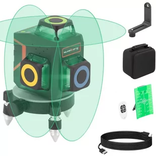 Steinberg Systems Laser krzyżowy z torbą transportową - zielony - 15-30 m - samopoziomowanie - statyw - pilot SBS-LL-350 - Poziomice laserowe - miniaturka - grafika 1