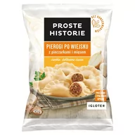 Dania mrożone - Proste Historie Pierogi po wiejsku z pieczarkami i mięsem 450 g - miniaturka - grafika 1