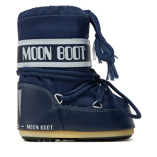 Śniegowce Moon Boot 80D1400430 Niebieski - Buty dla dziewczynek - miniaturka - grafika 1