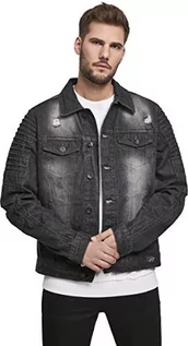 Kurtki męskie - Southpole Męska kurtka rowerowa Trucker Jacket, bk.piasek, S - grafika 1