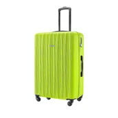 Walizki - Duża walizka Puccini Bali ze żłobieniami, limonkowa, 76 x 50 x 29,5 cm - miniaturka - grafika 1