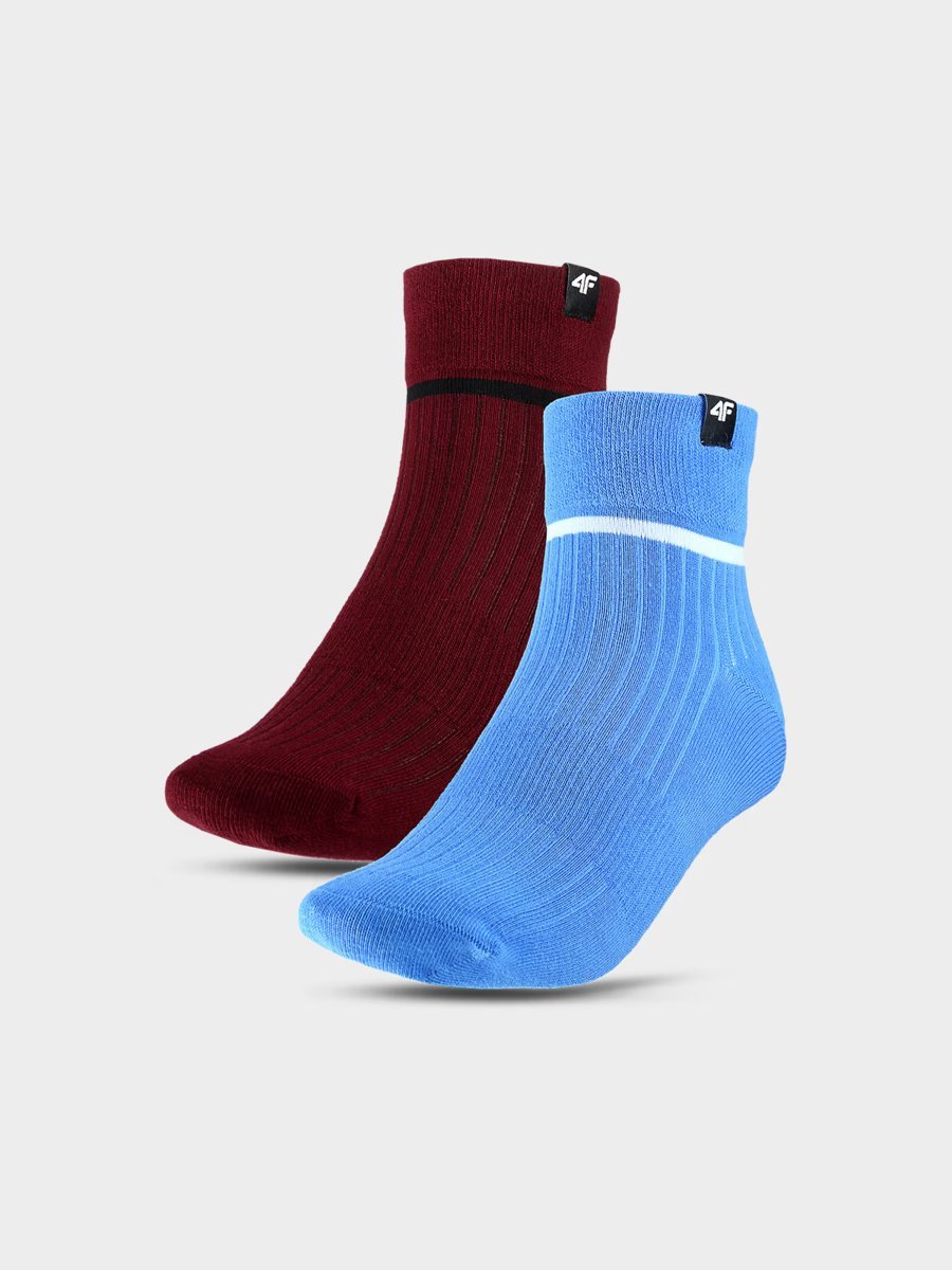 4F Skarpetki casual za kostkę (2-pack) uniseks 4FWSS25USOCU417-92S Wielokolorowy Roz. 39-42