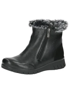 Caprice Damskie ciepłe buty 9-26408-43, modne kozaki, Black Comb, 38 EU szerokie, czarny Comb, 38 EU Weit - Kozaki damskie - miniaturka - grafika 1