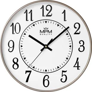 MPM Zegar ścienny MPM E01.4369.23 30 cm czytelny cichy - Zegary - miniaturka - grafika 1