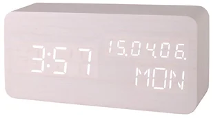 XONIX GHY-018 Budzik LCD na baterie, termometr, aktywacja głosem, datownik z dniem tygodnia - Zegary - miniaturka - grafika 1