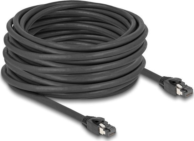 Delock DeLOCK network cable RJ-45 Cat.8.1 S/FTP, up to 40 Gbps black, 15 meters