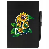 Notesy i bloczki - NOTES PLANER+ DŁUGOPIS A5 SŁONECZNIKI INICJAŁ Wzor - miniaturka - grafika 1