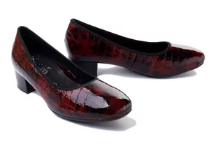 RIEKER 49260-35 red, czółenka damskie - Rieker - Czółenka - miniaturka - grafika 1
