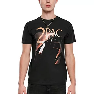 Mister Tee Męska koszulka Tupac Me Against The World Cover Tee, czarny, XXL - Koszulki sportowe męskie - miniaturka - grafika 1